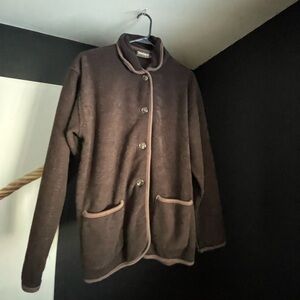 Women's Brown Jacket with Light brown Trim
